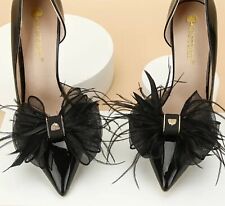 Feathered bows shoes for sale  HARTLEPOOL