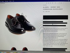 Alden derby 990 d'occasion Alden derby 990 d'occasion  Vence