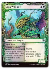 Sagu Wildling (Showcase) #306 (Foil) (NM) Tarkir Dragonstorm TDM Magic MTG comprar usado  Enviando para Brazil