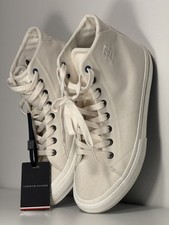 Sapatilhas masculinas de lona Tommy Hilfiger de cano alto | Reino Unido 6.5 | UE 40. Folga , usado comprar usado  Enviando para Brazil