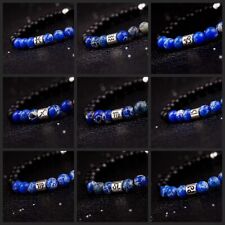 12 signos do zodíaco contas azuis pulseiras ônix horóscopo constelação para mulheres homens comprar usado  Enviando para Brazil