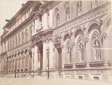 Usado, TIRAGE FOTO-1880 Fachada Del Hospital Milán Italia-Papel Albuminado 19X25cm comprar usado  Enviando para Brazil