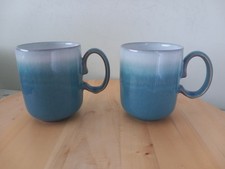 Denby azure mugs for sale  LUTON