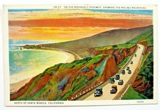 Cartão postal - NA RODOVIA ROOSEVELT, MOSTRANDO MALIBU MTS, CALIFÓRNIA (PZ2-16) comprar usado  Enviando para Brazil