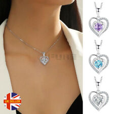 Heart crystal pendant for sale  LOCHGELLY