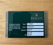 Cartão de relógio ROLEX 116660 SEA-DWELLER SUBMARINER GENUÍNO comprar usado Cartão de relógio ROLEX 116660 SEA-DWELLER SUBMARINER GENUÍNO comprar usado  Enviando para Brazil