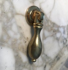 Gaveta francesa vintage puxar gota latão polido cômoda gaveta ouro botão lágrima, usado comprar usado  Enviando para Brazil