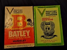 Hunslet programmes 1980 for sale  LEEDS