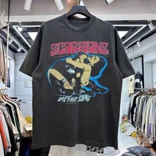 Camiseta Scorpions Band ponto único Love At First Sting anos 90 reimpressão P-5XL comprar usado  Enviando para Brazil