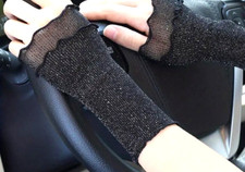 Handgelenkstulpen schwarz silb gebraucht kaufen  Potsdam