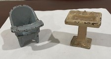 1930 KILGORE MÓVEIS DE CASA DE BONECAS DE FERRO FUNDIDO: PIA DE BANHO, PENICO, SEMINOVO comprar usado  Enviando para Brazil