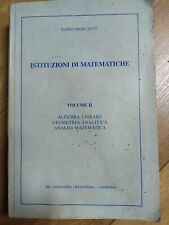 Istituzioni matematiche. volum usato  Treviglio