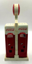 Máquina de venda automática de Coca-Cola sal e pimenta shakers com suporte por volta de 1993 vintage, usado comprar usado  Enviando para Brazil