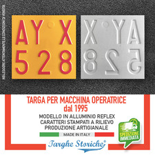 Targa macchine operatrici usato  Albano Laziale