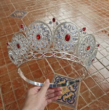 Usado, Tiara de cristal 7,5 cm de altura CZ coroa rainha princesa concurso ajustável para mulheres comprar usado Usado, Tiara de cristal 7,5 cm de altura CZ coroa rainha princesa concurso ajustável para mulheres comprar usado  Enviando para Brazil