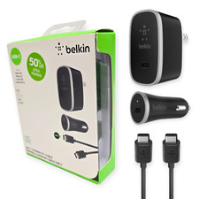 NOVO Kit Carregador USB-C Belkin, Carregador de Parede 15W, Carregador de Carro, Cabo Tipo-C comprar usado  Enviando para Brazil