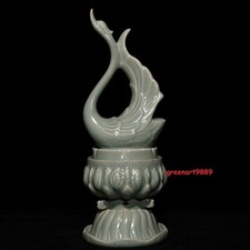 Usado, Queimador de incenso de cisne esmalte ciano porcelana ru dinastia música antiga 14,9" comprar usado Usado, Queimador de incenso de cisne esmalte ciano porcelana ru dinastia música antiga 14,9" comprar usado  Enviando para Brazil
