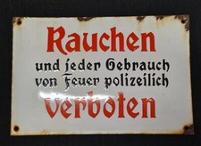 Emailschild rauchen verboten gebraucht kaufen  Bredstedt