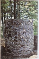 Usado, Cartão postal antigo vintage púlpito de pedra campo catedral pinheiros New Hampshire NH comprar usado  Enviando para Brazil