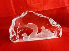 Unsigned crystal etched for sale  LAUNCESTON