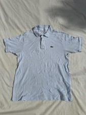 Camisa polo masculina cinza Lacoste - ajuste clássico algodão terry francês comprar usado  Enviando para Brazil