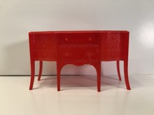 Buffet de sala de jantar vermelho miniatura escala 1:12, usado comprar usado  Enviando para Brazil