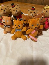 Vintage flocked teddy for sale  Dedham
