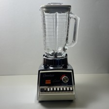 Frasco de vidro VNTG Osterizer Pulse Matic 16 liquidificador base cromada FUNCIONA retrô EUA, usado comprar usado  Enviando para Brazil