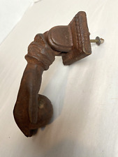 Batente de porta de mão francesa antiga de ferro fundido marrom comprar usado  Enviando para Brazil