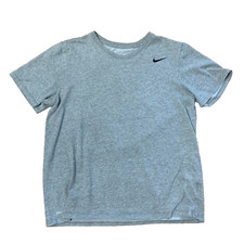 Camiseta Nike cinza Dri-Fit manga curta camiseta atlética blusa tamanho grande comprar usado  Enviando para Brazil