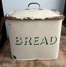 Vintage enamel bread for sale  LEIGH