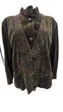 Velour leder jacke gebraucht kaufen  Castrop-Rauxel