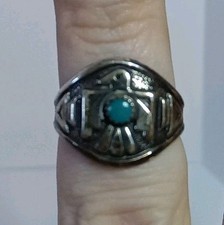 Usado, Anel vintage de prata esterlina turquesa Bell Trading Post Navajo THUNDERBIRD  comprar usado  Enviando para Brazil