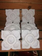 Usado, Seis molduras vintage com motivos florais de gesso de Paris comprar usado  Enviando para Brazil