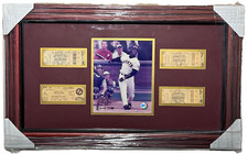 Usado, BARRY BONDS RECORD HOME RUN 69, 70, 71, 72, 73 GIANTS 2001 EXIBIÇÃO DE INGRESSOS EMOLDURADA comprar usado  Enviando para Brazil