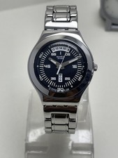 Usado, Relógio masculino Swatch Irony aço inoxidável data do dia mostrador preto quartzo fabricado na Suíça comprar usado Usado, Relógio masculino Swatch Irony aço inoxidável data do dia mostrador preto quartzo fabricado na Suíça comprar usado  Enviando para Brazil