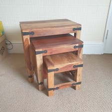 Sheesham wooden nest for sale  NEWCASTLE