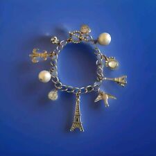 Bracelet argenté breloques d'occasion  Soisy-sous-Montmorency