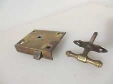 Usado, Armário de latão vitoriano trava armário baú alavanca alça antiga vintage comprar usado  Enviando para Brazil