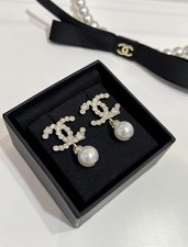 Chanel earrings silver for sale  ROCHESTER