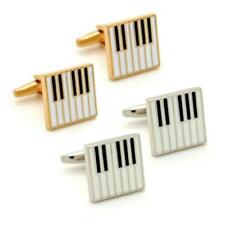 Usado, BOLSA PRESENTE TECLAS DE PIANO ABOTOADURAS Músico Pianista Teclado Player Prata Ouro comprar usado  Enviando para Brazil
