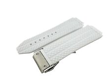 Pulseira de silicone de borracha de pneu branco 25 mm compatível com fivela/fecho de relógio Hublot comprar usado  Enviando para Brazil