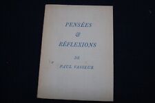 Vasseur paul pensées d'occasion  Sainte-Colombe