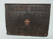 Antica targa anni usato  Sorbolo Mezzani