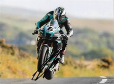 Michael Dunlop múltipla Isle of Man TT vencedor Yamaha Superbike foto assinada 3 comprar usado  Enviando para Brazil