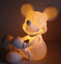 Mickey Mouse White Bone China Night Light Schmid The Walt Disney Company Usado comprar usado  Enviando para Brazil