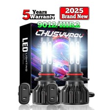 LED For Fiat 500 2012-2019 Headlight Kit 2pc 9012 HIR2 White Bulbs High/Low Beam comprar usado  Enviando para Brazil
