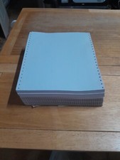 500+ Folhas Branco Alimentação de Trator Impressora Contínua Matriz de Pontos de Papel comprar usado  Enviando para Brazil