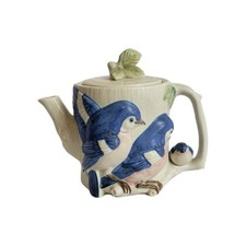 Vintage teapot blue for sale  New Lenox