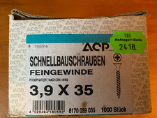 Acp schnellbauschrauben feinge gebraucht kaufen  Laichingen